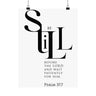 Be Still Wall Poster | Psalm 37:7 Christian Decor 12" x 16" Matte