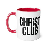 Faith Culture - Christ Club - Christian Accent Coffee Mug, 11oz