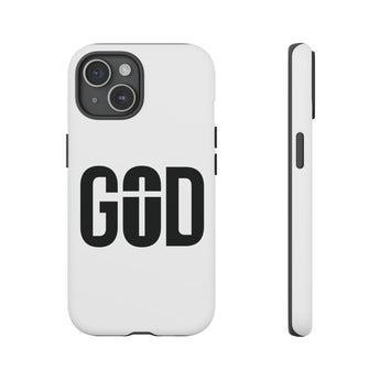GOD with Cross Christian Phone Case iPhone 15 Matte