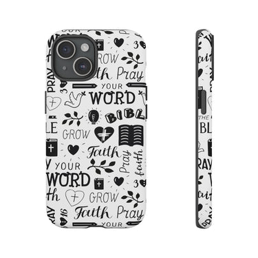 Prayer and Faith Christian Tough Phone Cases iPhone 15 Matte
