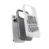 Faith Culture – God Is Faithful in Every Season Christian Tough Phone Case iPhone 14 Pro Glossy