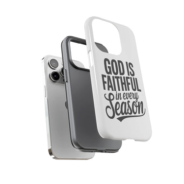 Faith Culture – God Is Faithful in Every Season Christian Tough Phone Case iPhone 14 Pro Glossy