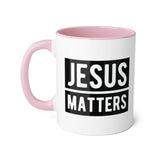 Faith Culture - Jesus Matters - Christian Accent Coffee Mug, 11oz