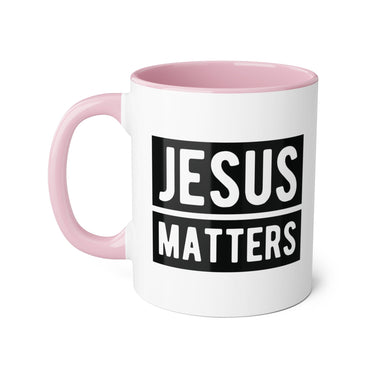 Faith Culture - Jesus Matters - Christian Accent Coffee Mug, 11oz