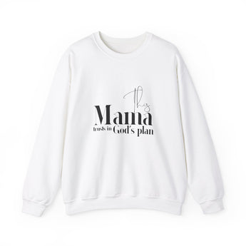 Faith Culture - This Mama Trusts in God’s Plan - Christian Unisex Heavy Blend™ Crewneck Sweatshirt