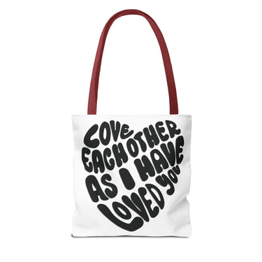 Faith Culture - Love One Another Christian Tote Bag - Bible Verse John 13:34