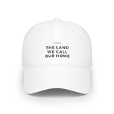 Faith Culture - Canada: The Land We Call Our Home Low Profile Baseball Cap – White | Expressive National Love Hat White One size