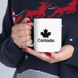 Faith Culture – Canada Maple Leaf Mug – 11oz & 15oz | Classic Patriotic Coffee Cup