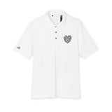 Faith Culture - Loved Beyond Measure - Christian Unisex Performance Polo by adidas® White