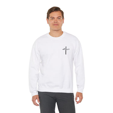 Peace and Cross Christian Unisex Crewneck Sweatshirt