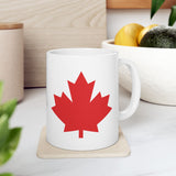 Faith Culture – Red Maple Leaf Mug – 11oz & 15oz | Canadian Pride Coffee Cup