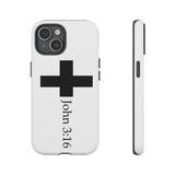 John 3:16 Christian Tough Phone Case iPhone 15 Matte
