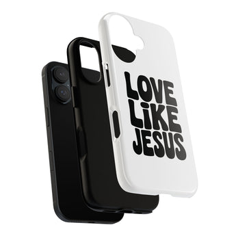 Faith Culture – Love Like Jesus Christian Tough Phone Case iPhone 16 Glossy