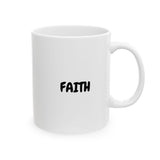 Faith Culture – FAITH Christian Mug – Minimalist Daily Encouragement, 11oz & 15oz
