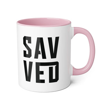 Faith Culture - SAVED - Christian Accent Coffee Mug, 11oz