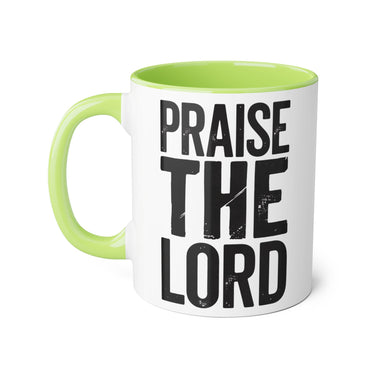 Faith Culture - Praise the Lord - Christian Accent Coffee Mug, 11oz