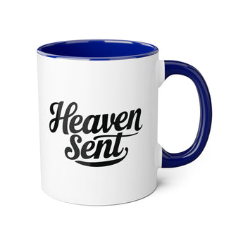 Faith Culture - Heaven Sent - Christian Accent Coffee Mug, 11oz Blue 11oz
