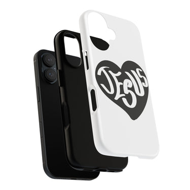 Faith Culture – Jesus Heart Christian Tough Phone Case iPhone 16 Matte