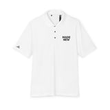 Faith Culture - Made New - Christian Unisex Performance Polo by adidas®