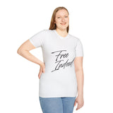 Faith Culture – Free Indeed Unisex T-Shirt – White | Christian T-Shirt Inspired by John 8:36