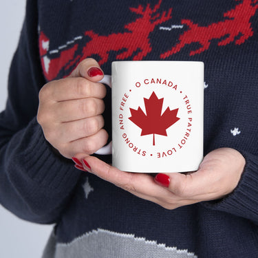 Faith Culture – O Canada True Patriot Love Mug – 11oz & 15oz | Bold Canadian Heritage Cup