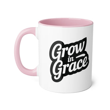 Faith Culture - Grow in Grace - Christian Accent Coffee Mug, 11oz