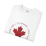 Faith Culture - O Canada Maple Leaf Unisex T-Shirt – White | True Patriot Love Tee