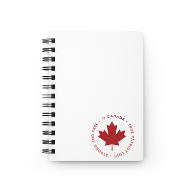 Faith Culture – O Canada Maple Leaf Spiral Journal | Canadian Patriot Notebook for Everyday Use