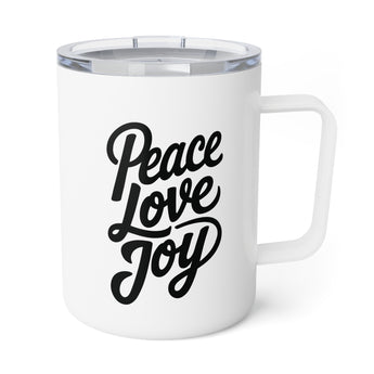 Faith Culture – Peace Love Joy – Christian Coffee and Tea Mug, 10oz 10oz White