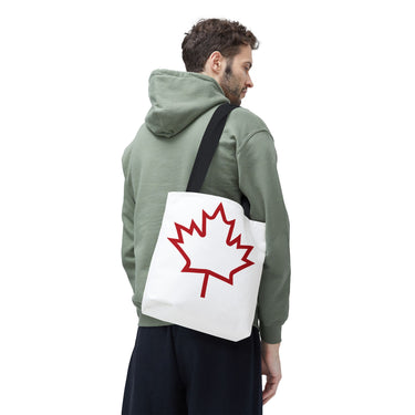 Faith Culture – Bold Maple Leaf Outline Tote Bag | Everyday Canadian Pride Carryall