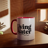 Faith Culture - Living Water - Christian Accent Coffee Mug, 11oz Red 11oz