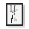 Create in Me a Clean Heart framed Bible verse wall art inspired by Psalm 51:10, black frame with black and white scripture typography