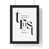 When I Am Afraid framed Bible verse wall art inspired by Psalm 56:3, black frame with black and white scripture typography
