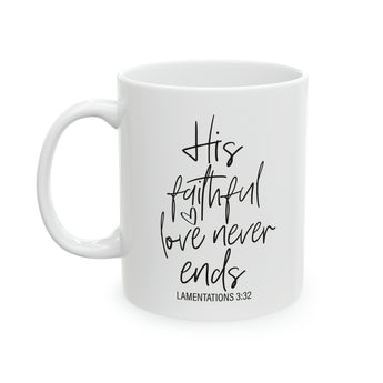 Faith Culture - Lamentations 3:21-23 - Christian  Ceramic Coffee Mug - 11oz