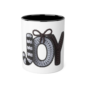 Faith Culture - Knit Joy Christian Christmas Mug, 11oz | Cozy Neutral Holiday Coffee Cup