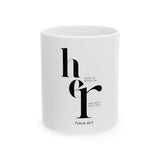 White God Is Within Her Christian mug inspired by Psalm 46:5