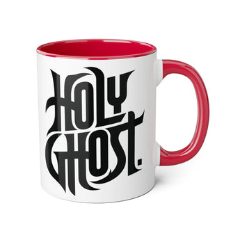Faith Culture - Holy Ghost - Christian Accent Coffee Mug, 11oz Red 11oz