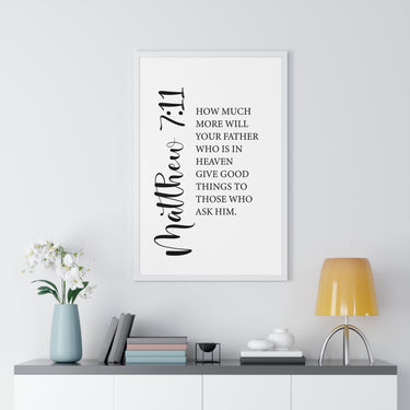 Faith Culture - Matthew 7:11 Christian Scripture Wall Art Good Gifts from the Father