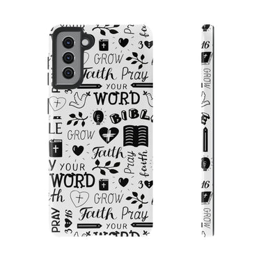 Prayer and Faith Christian Tough Phone Cases Samsung Galaxy S21 Plus Glossy