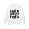 Faith Culture – Faith Over Fear Christian Sweatshirt | Bold Faith Statement Apparel White