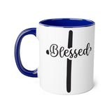 Faith Culture - Blessed at the Cross - Christian Accent Coffee Mug, 11oz