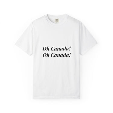 Faith Culture - Oh Canada! Unisex T-Shirt – White | National Anthem-Inspired Tee