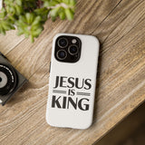 Faith Culture – Jesus Is King Christian Tough Phone Case iPhone 16 Pro Matte