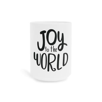Faith Culture - Joy to the World Christmas Mug – Minimalist Christian Holiday Coffee Cup