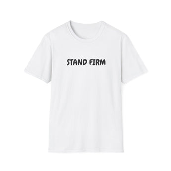 Faith Culture – Stand Firm Unisex T-Shirt – White | Christian Encouragement Tee Inspired by 1 Corinthians 16:13