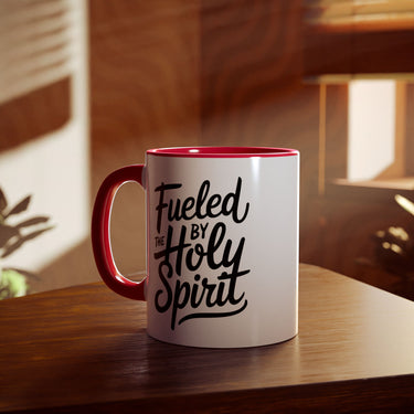 Faith Culture - Fueled by the Holy Spirit - Christian Accent Coffee Mug, 11oz