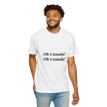 Faith Culture - Oh Canada! Unisex T-Shirt – White | National Anthem-Inspired Tee