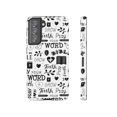 Prayer and Faith Christian Tough Phone Cases Samsung Galaxy S21 FE Glossy