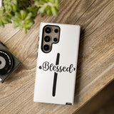 Faith Culture – Blessed Cross Christian Tough Phone Case Samsung Galaxy S24 Ultra Glossy