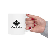 Faith Culture – Canada Maple Leaf Mug – 11oz & 15oz | Classic Patriotic Coffee Cup